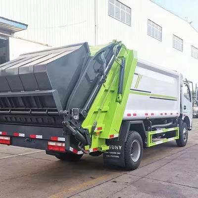 ドンフェン 8m3 ゴミコンパクター トラック ゴミ箱 収集 トラック 廃棄物